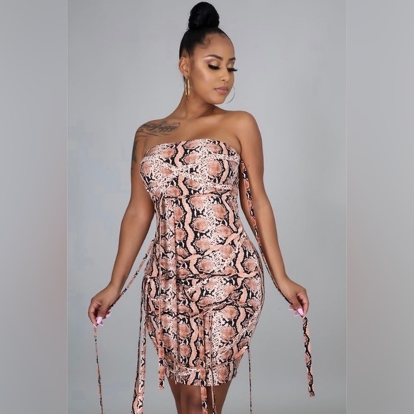 Snake print bandage dress - Picture 3 of 4